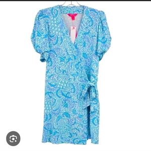 Lilly Pulitzer Sailynn Resort White Goombay Grooves Wrap Romper